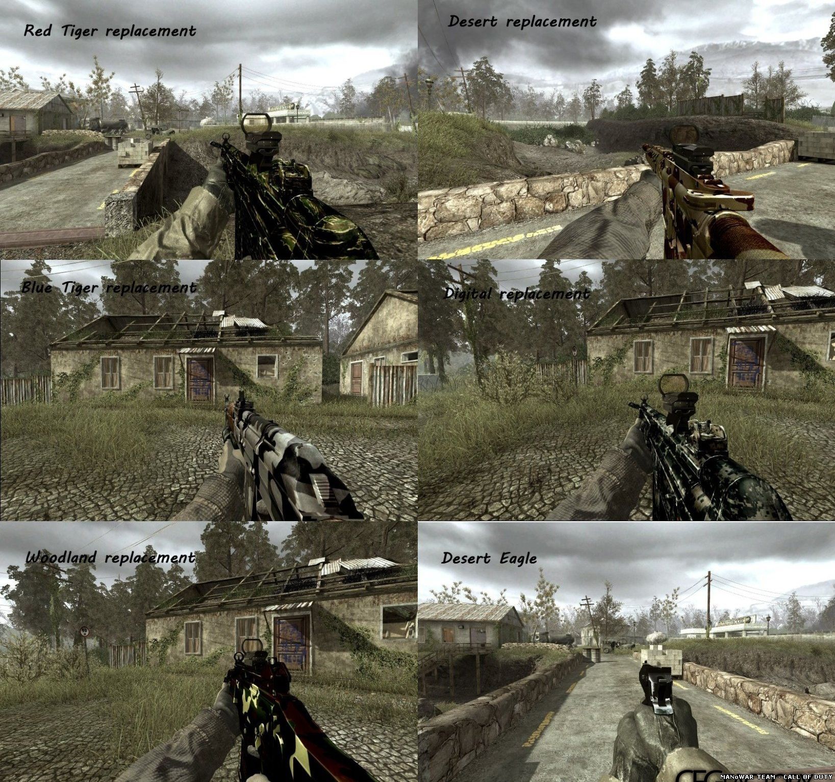 Скачать High Quality Camo Skinpack - скины для CoD4